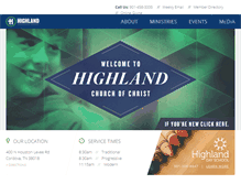 Tablet Screenshot of highlandcc.org