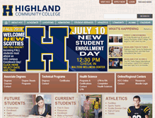 Tablet Screenshot of highlandcc.edu